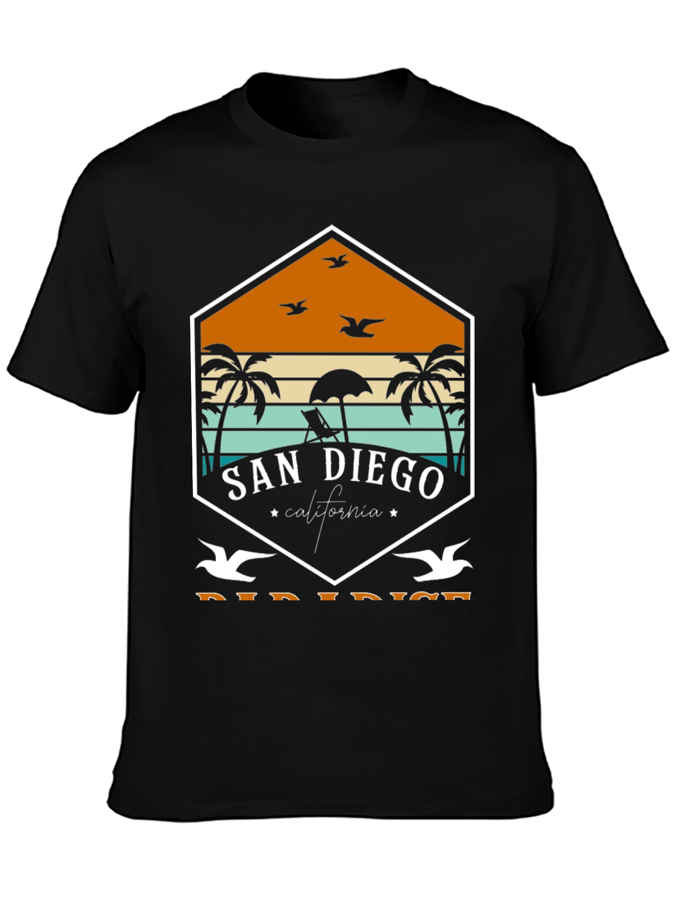 San Diego Paradise Tee - Retro Beach T-Shirt