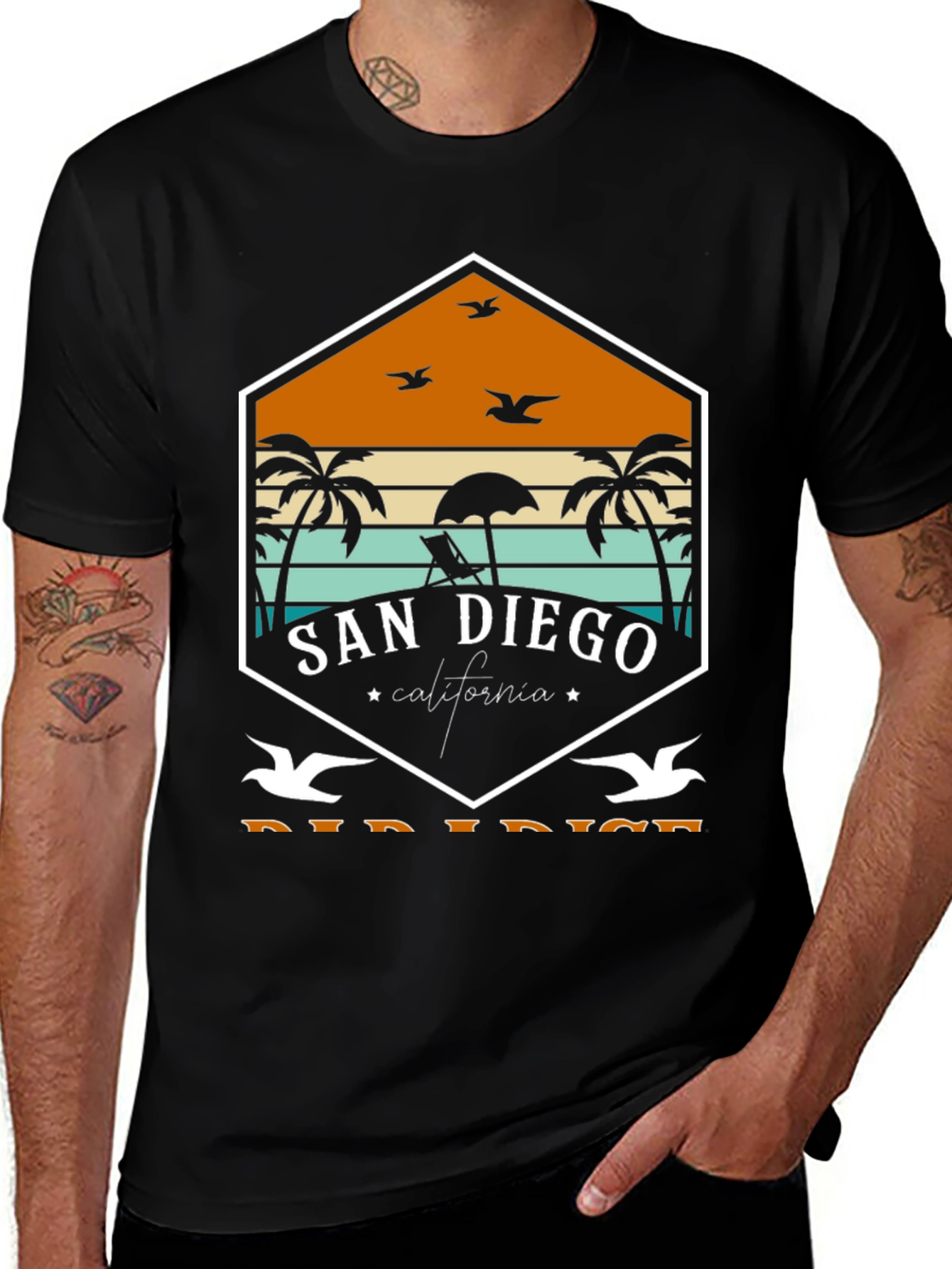San Diego Paradise Tee - Retro Beach T-Shirt