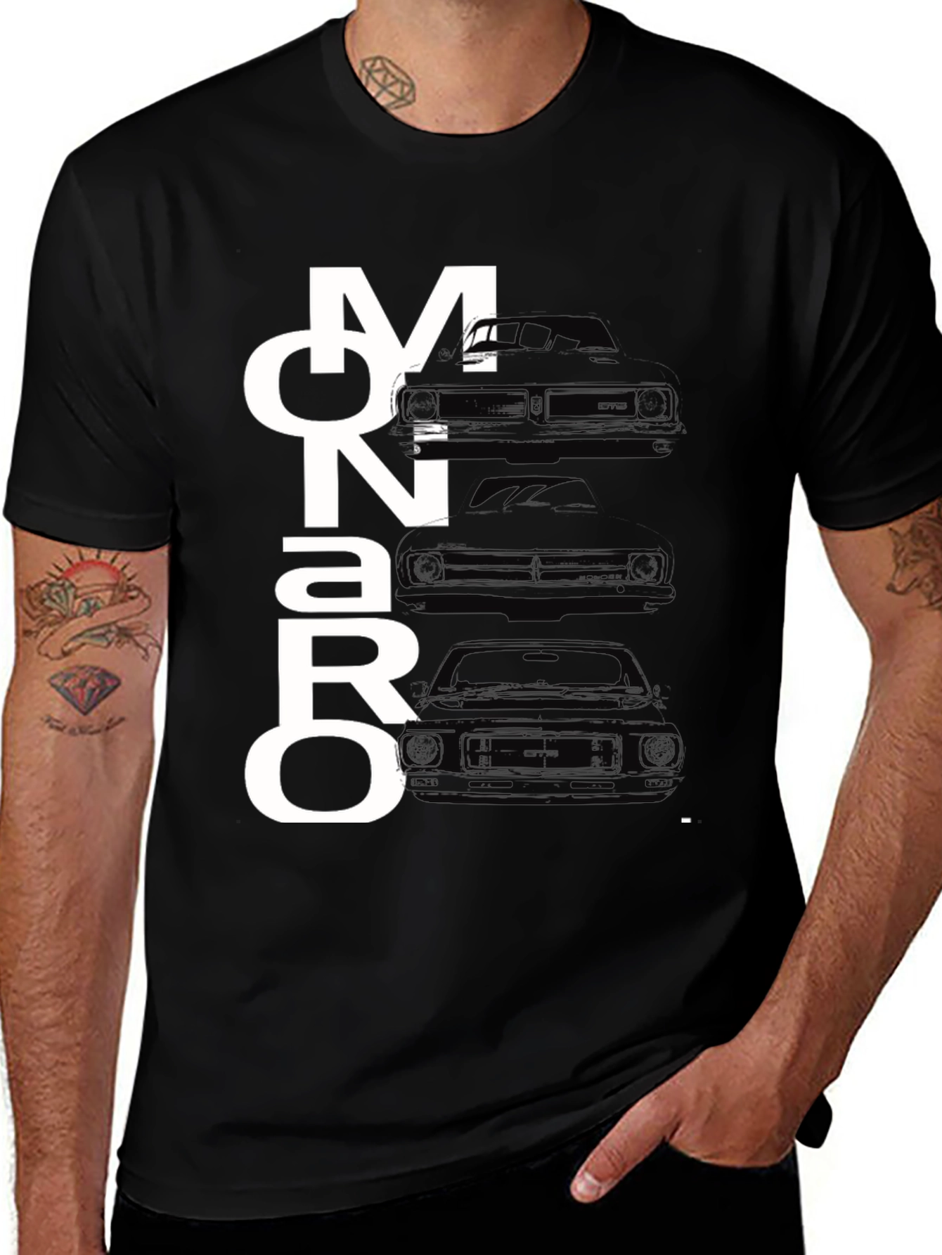 Monaro Car Graphic T-Shirt - Black