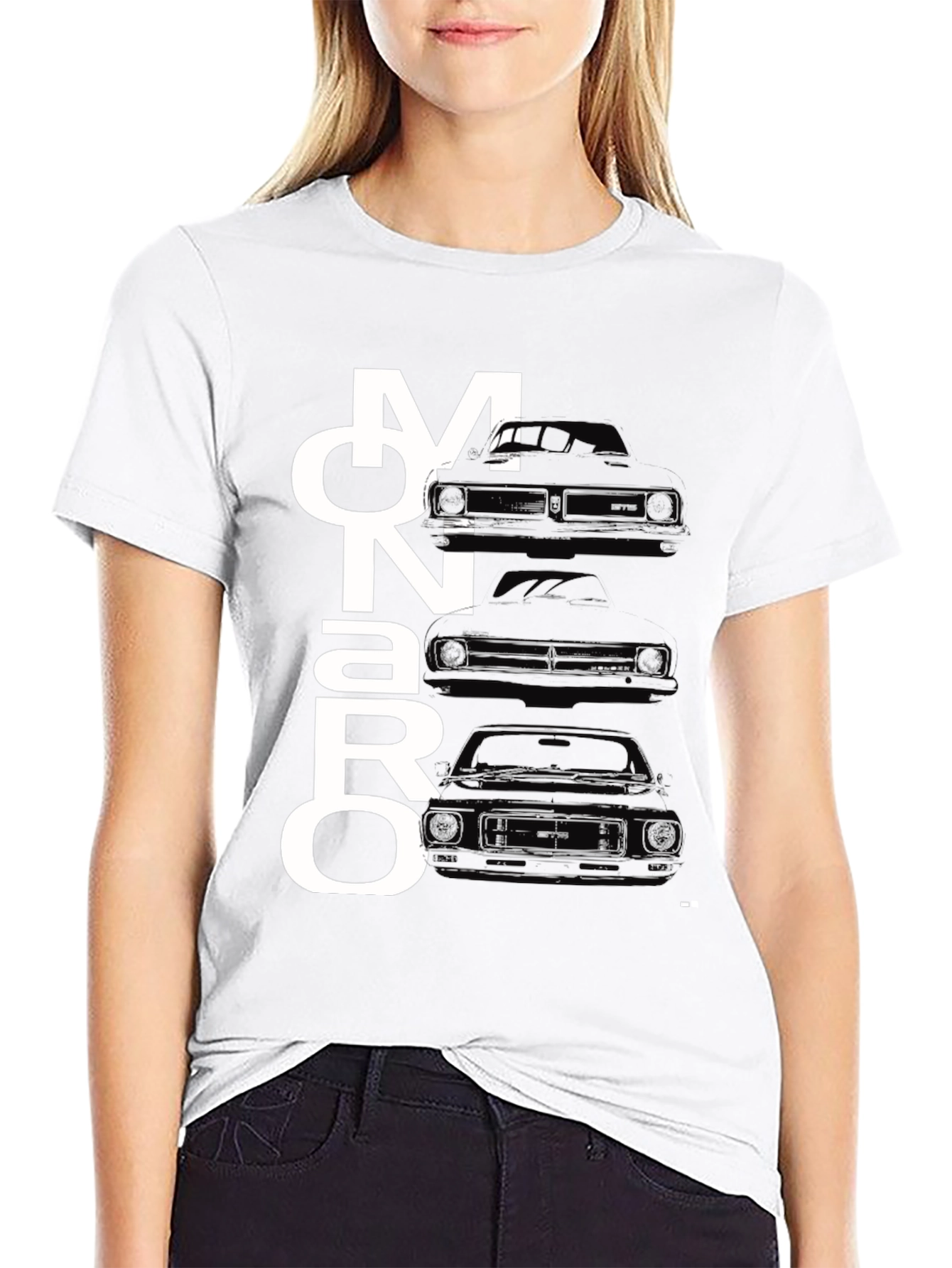 Monaro Car Graphic T-Shirt - Black