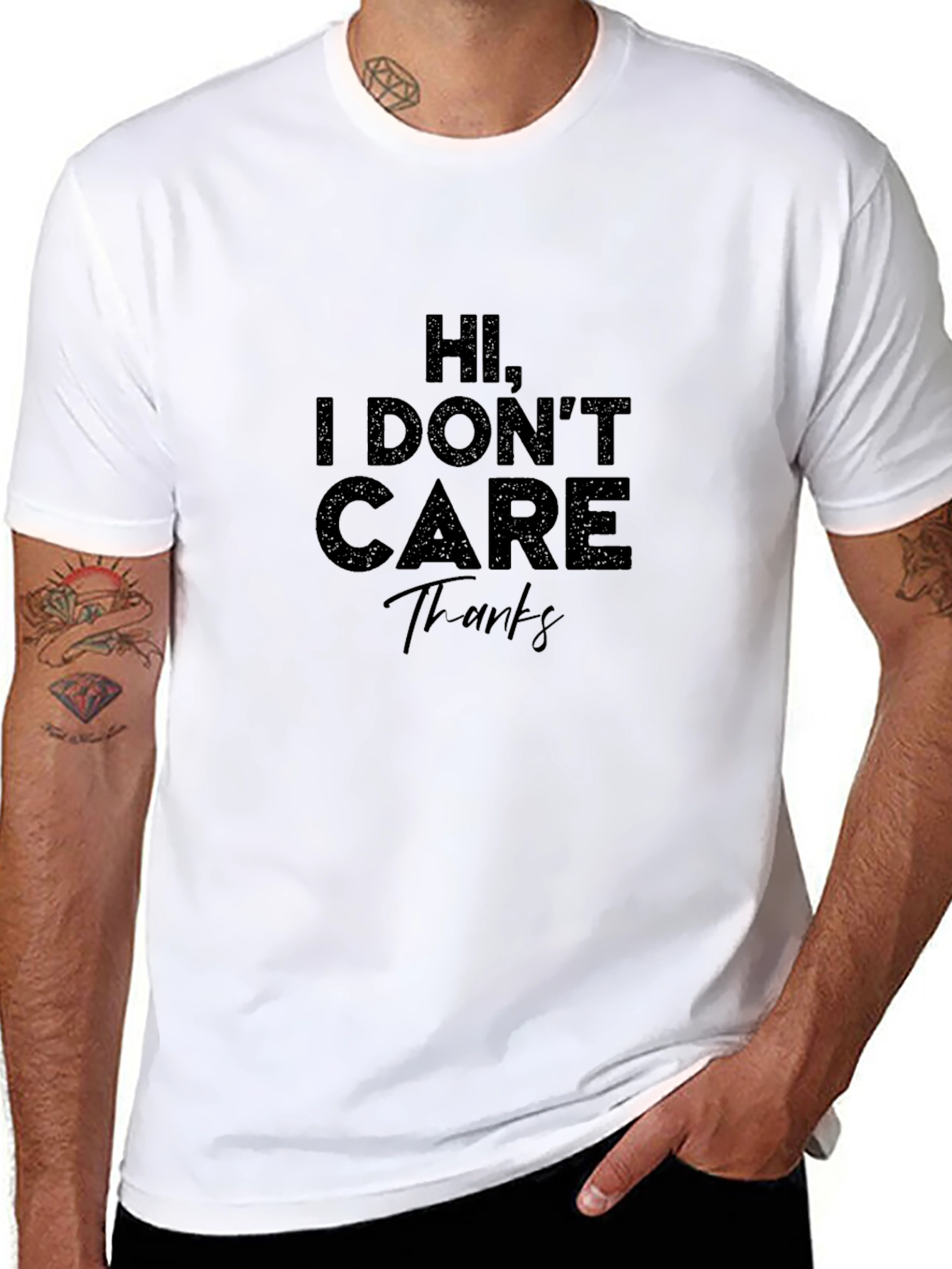 I Dont Care Graphic Tee