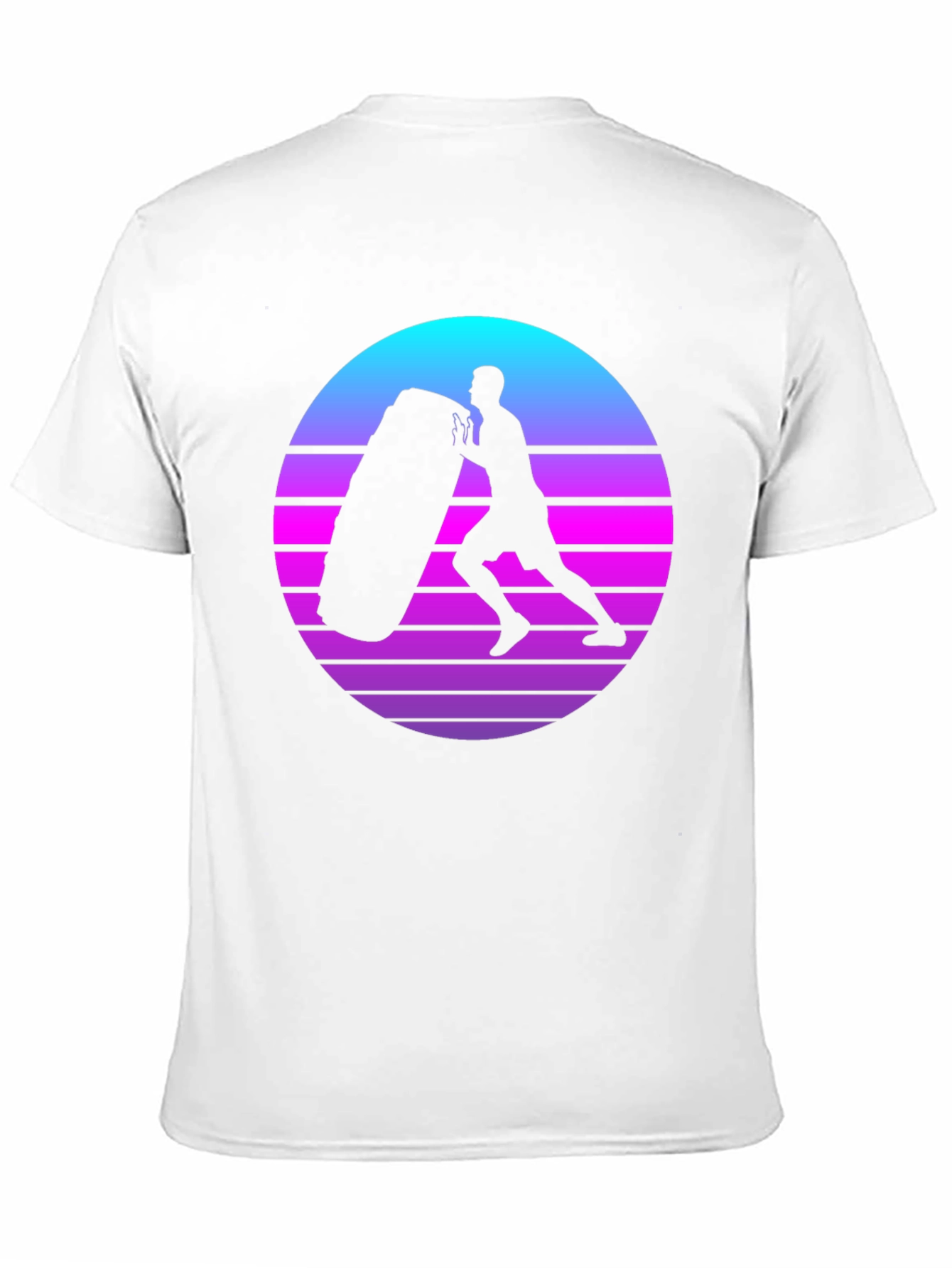 Retro Fitness T-Shirt - Tire Flip Design