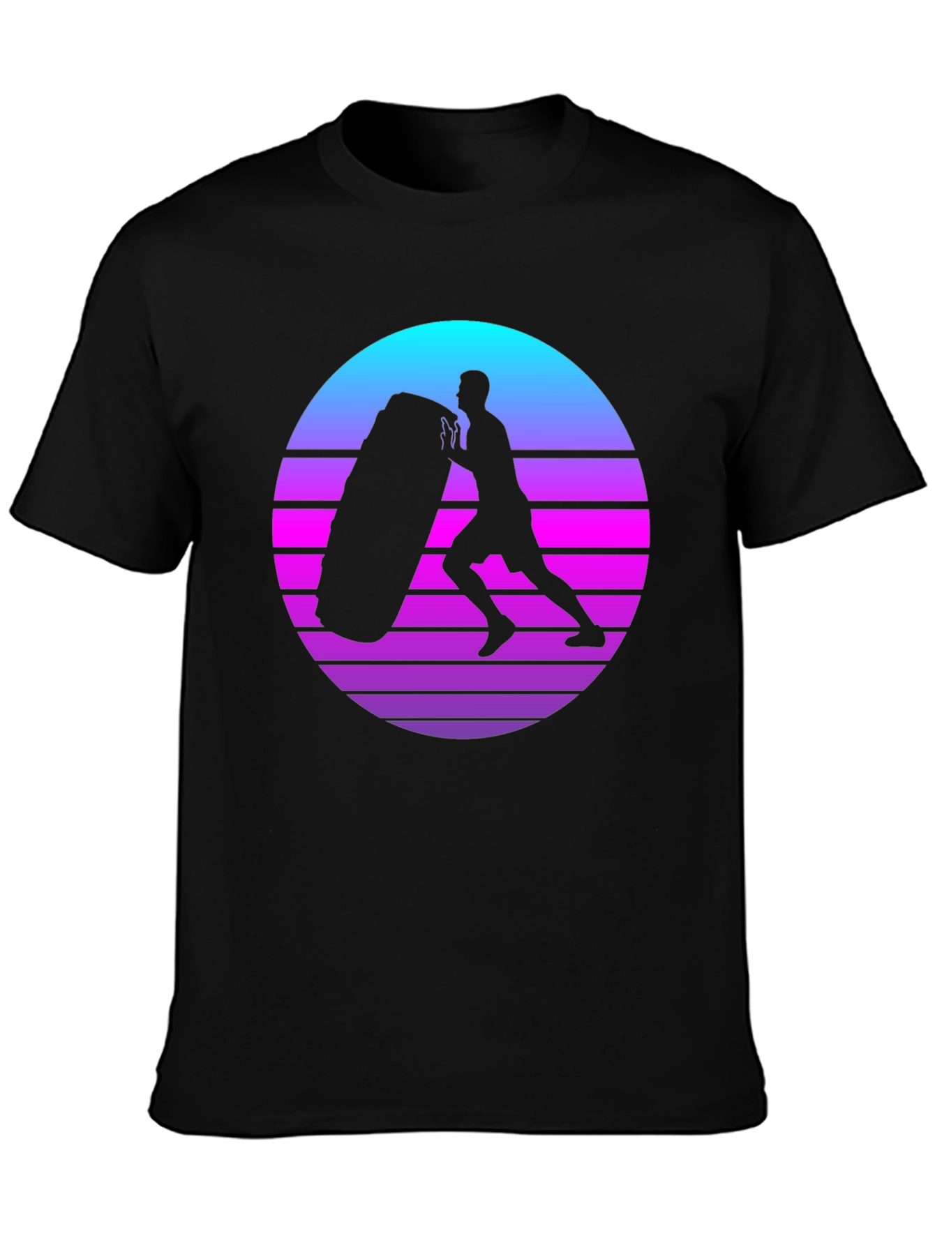 Retro Fitness T-Shirt - Tire Flip Design