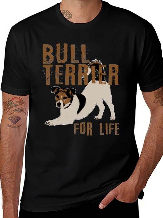 Bull Terrier Dog T-Shirt - For Life Design