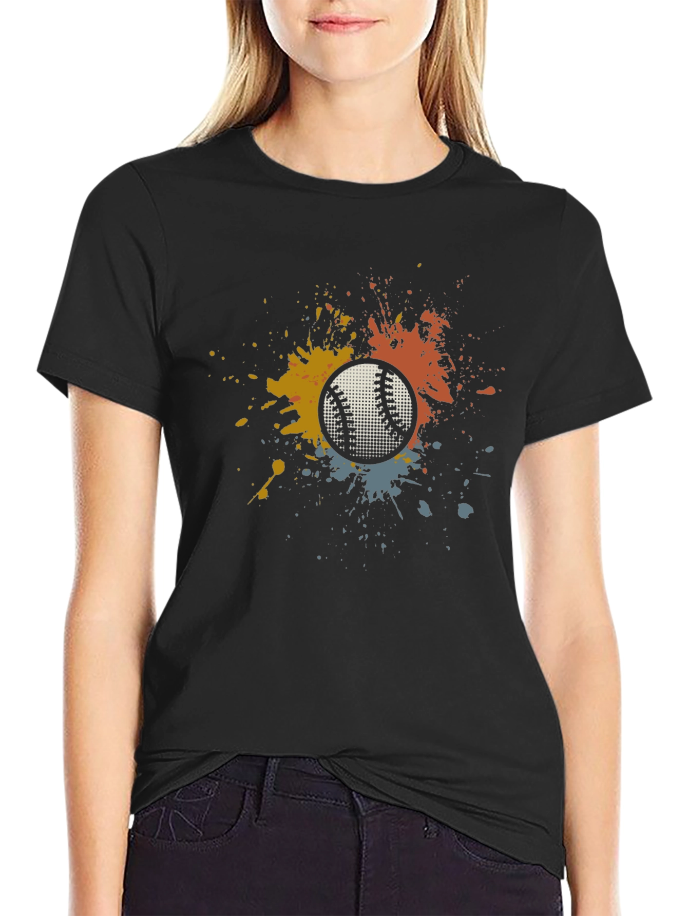 Baseball Splash Graphic Tee - Unique Mens T-Shirt
