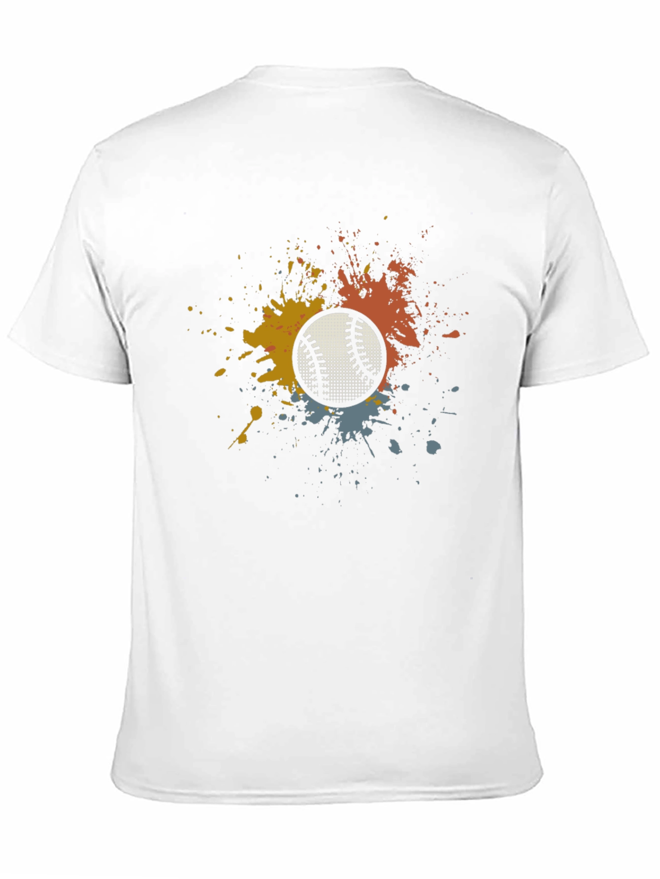 Baseball Splash Graphic Tee - Unique Mens T-Shirt
