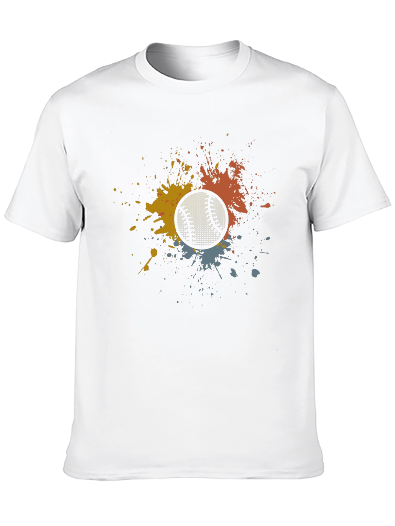Baseball Splash Graphic Tee - Unique Mens T-Shirt