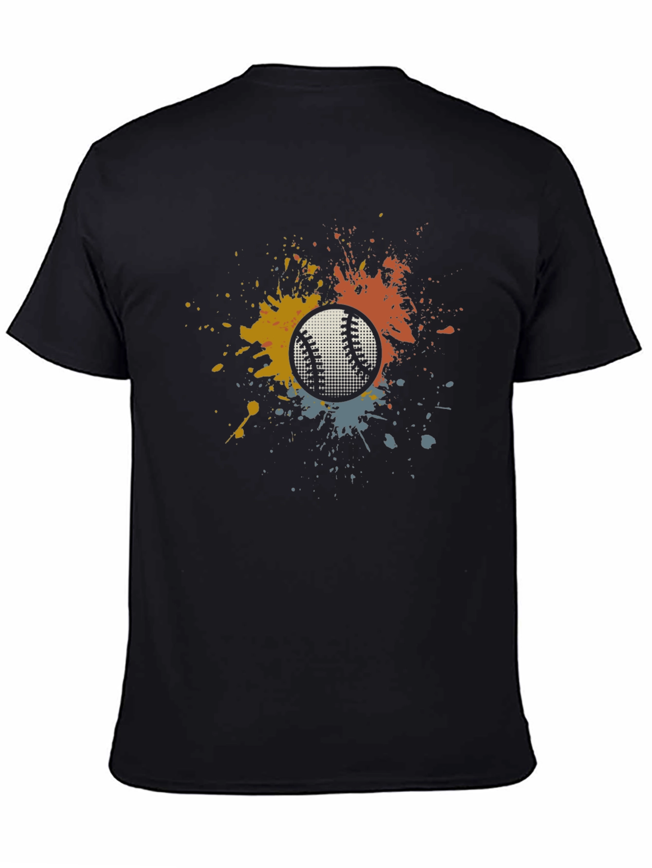 Baseball Splash Graphic Tee - Unique Mens T-Shirt