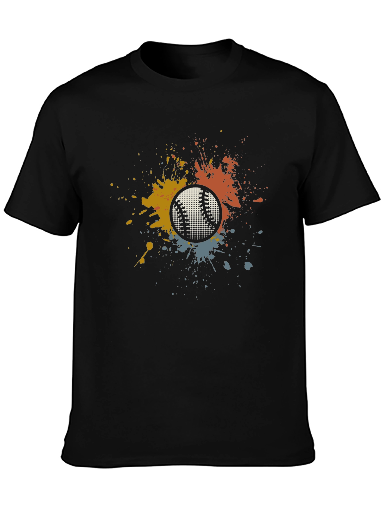 Baseball Splash Graphic Tee - Unique Mens T-Shirt