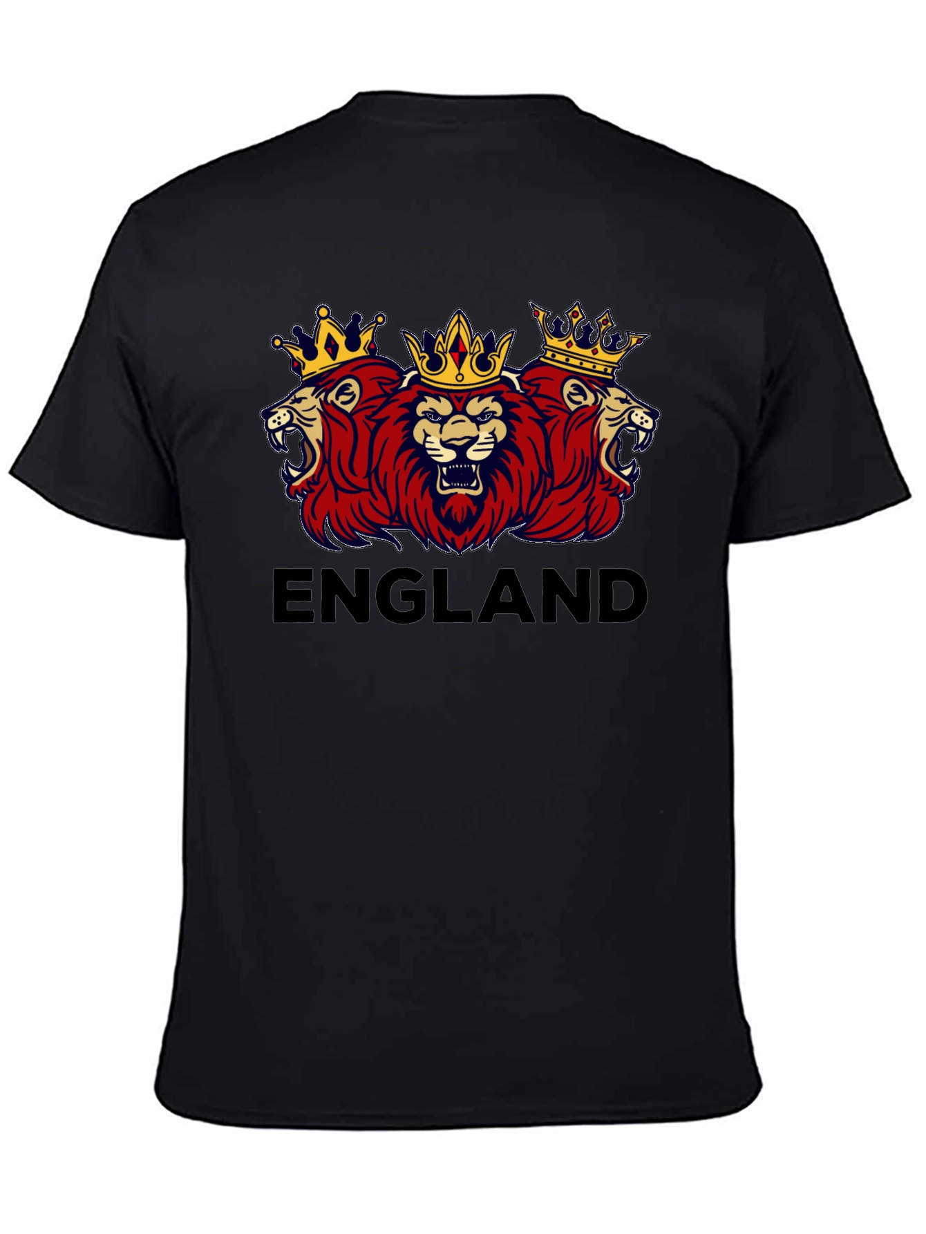 England Lions Crest Black T-Shirt