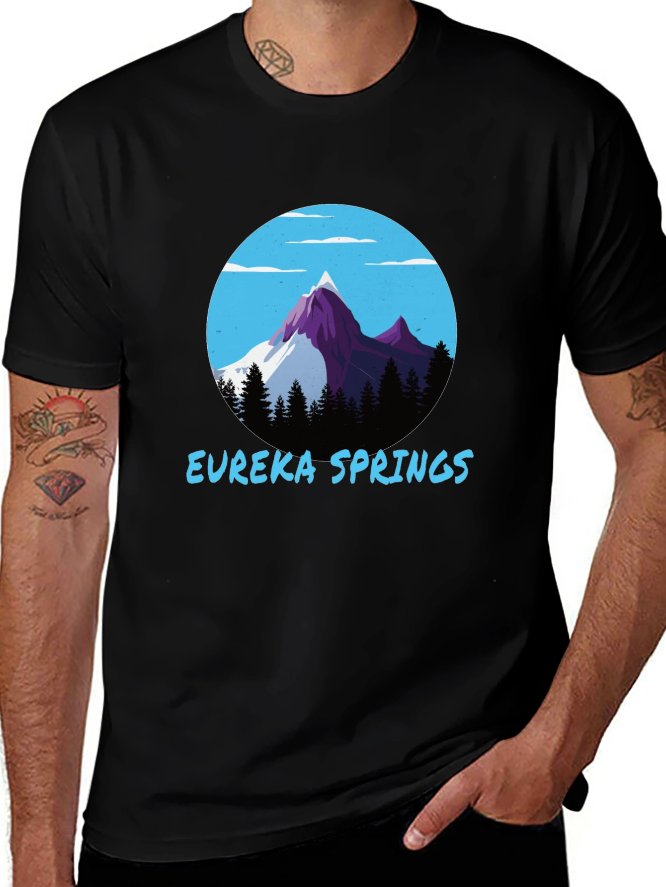 Eureka Springs Mountain Graphic Tee