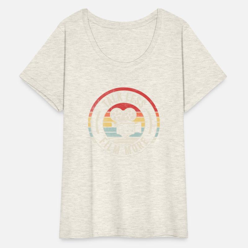 Talk Less Film More Student Retro Vintage T Shirt