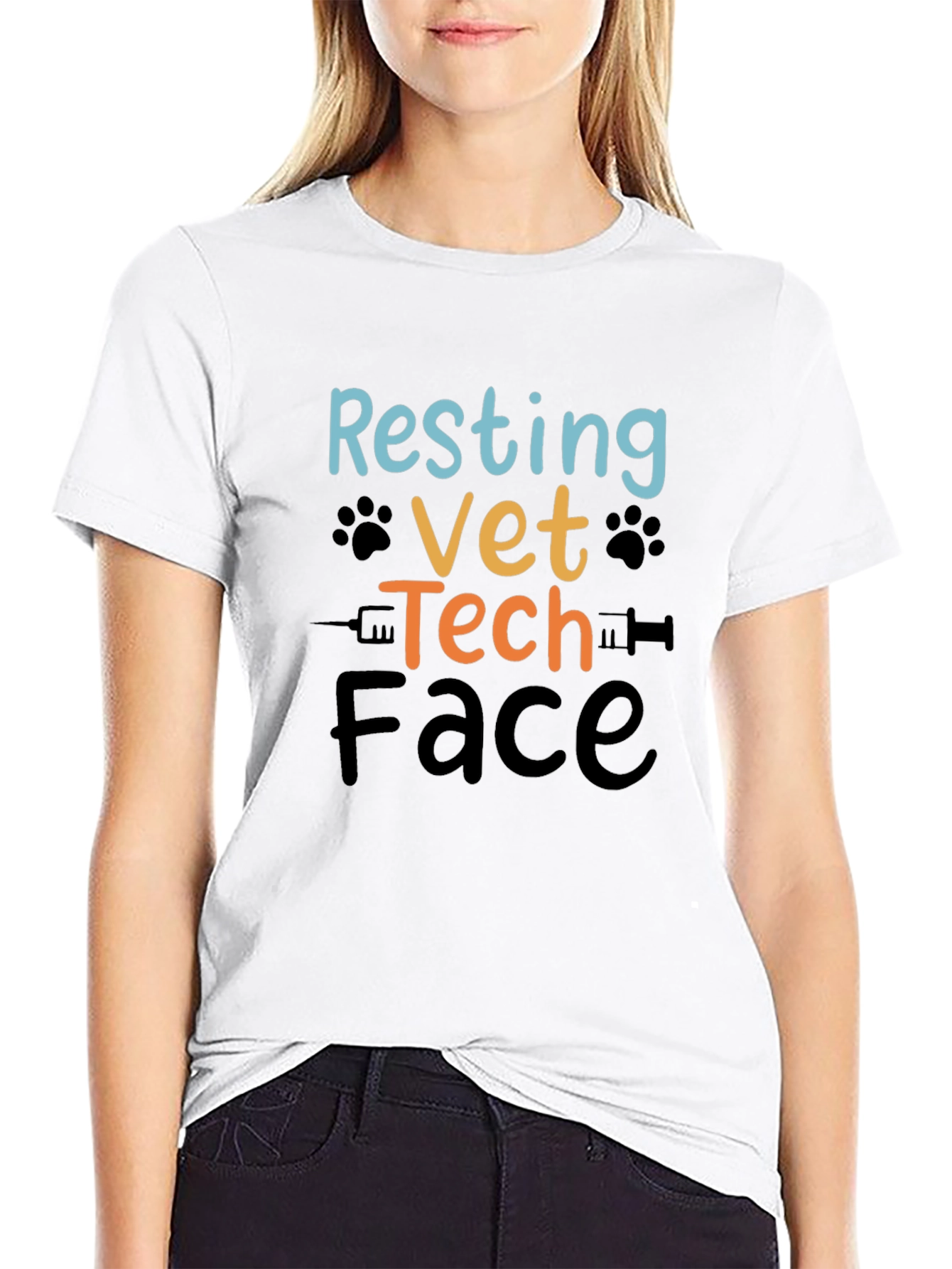 Resting Vet Tech Face T-Shirt