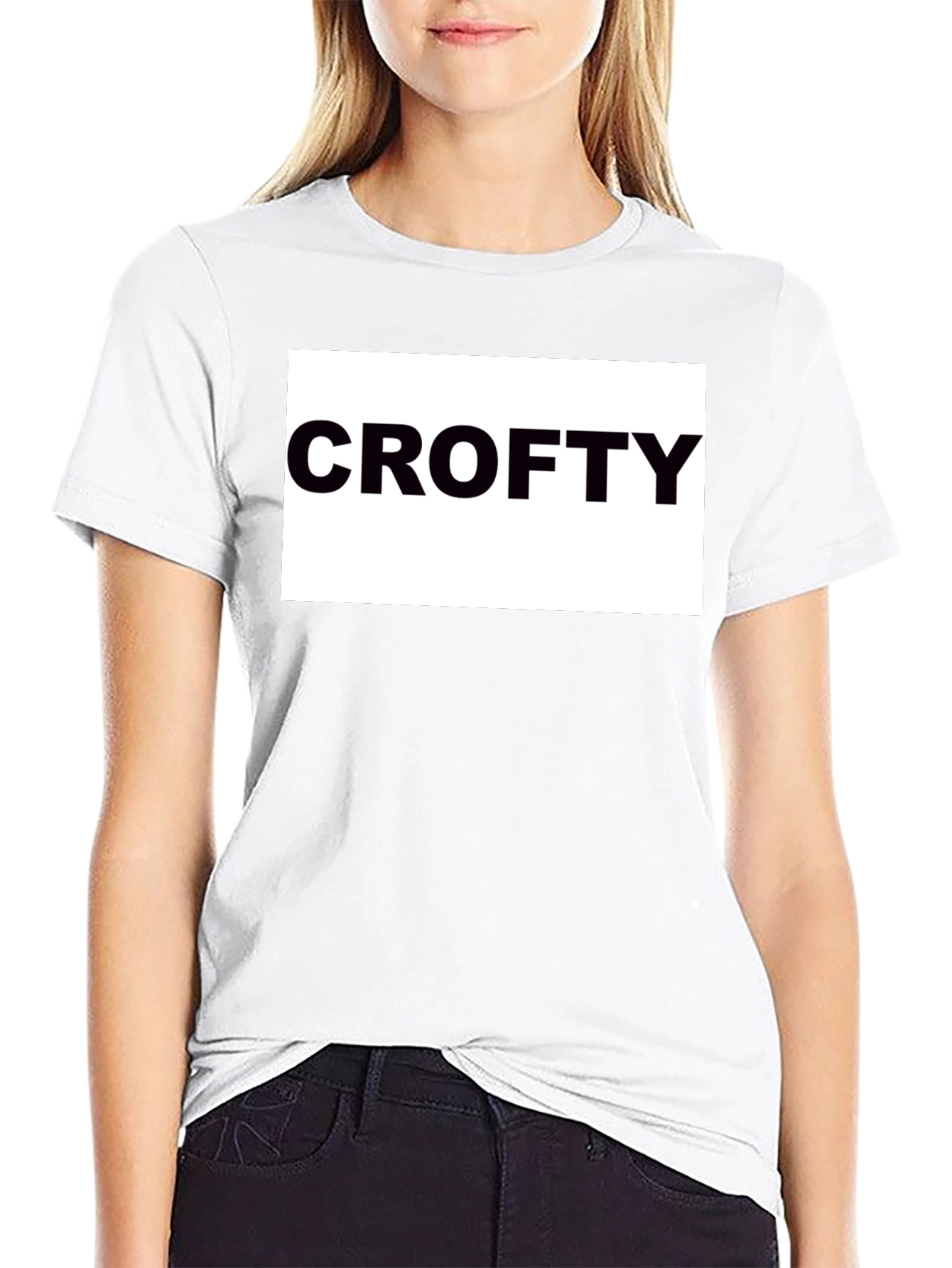 Crofty Black T-Shirt - Bold Statement Tee