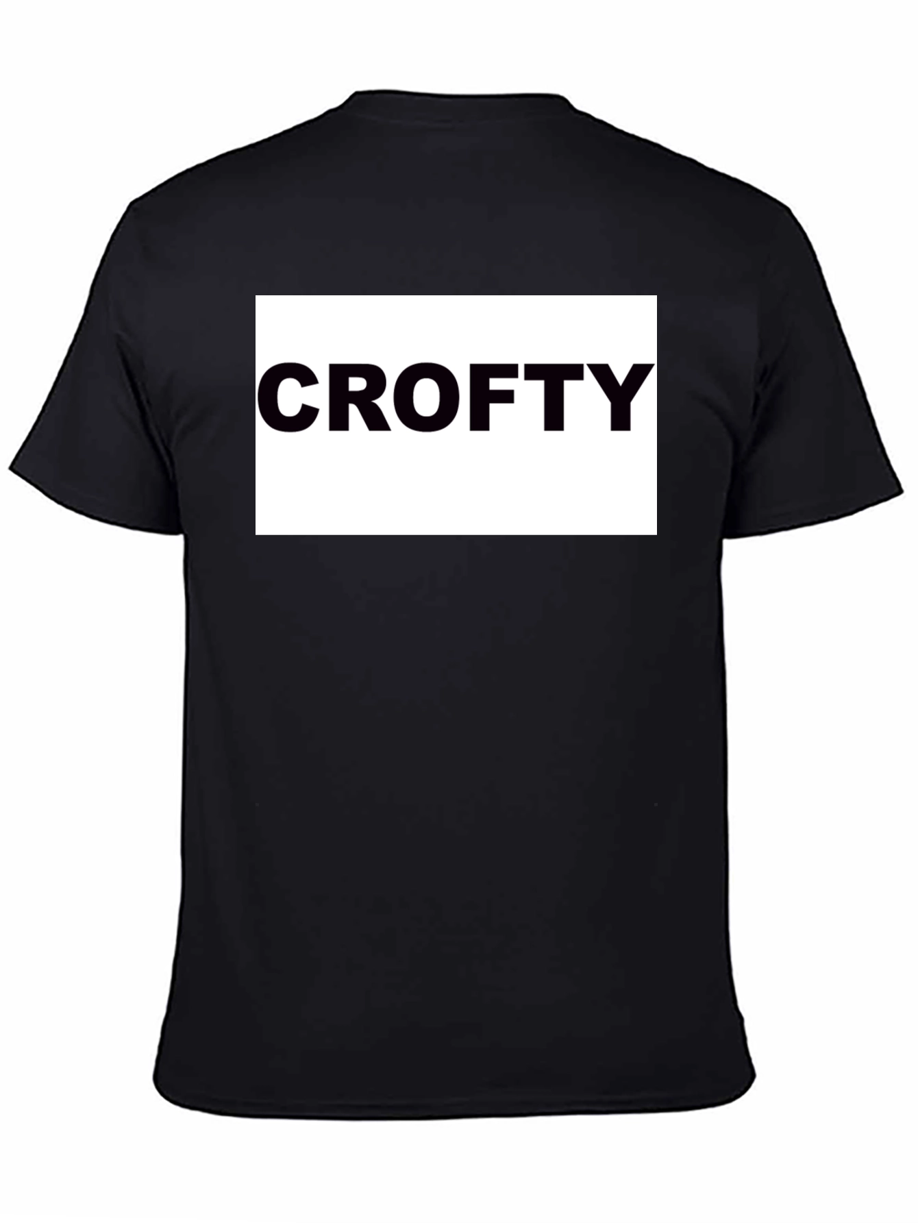Crofty Black T-Shirt - Bold Statement Tee
