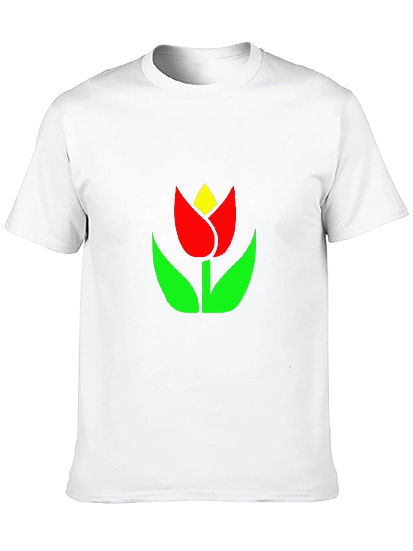 Black Tulip Graphic Tee - Stylish Comfort