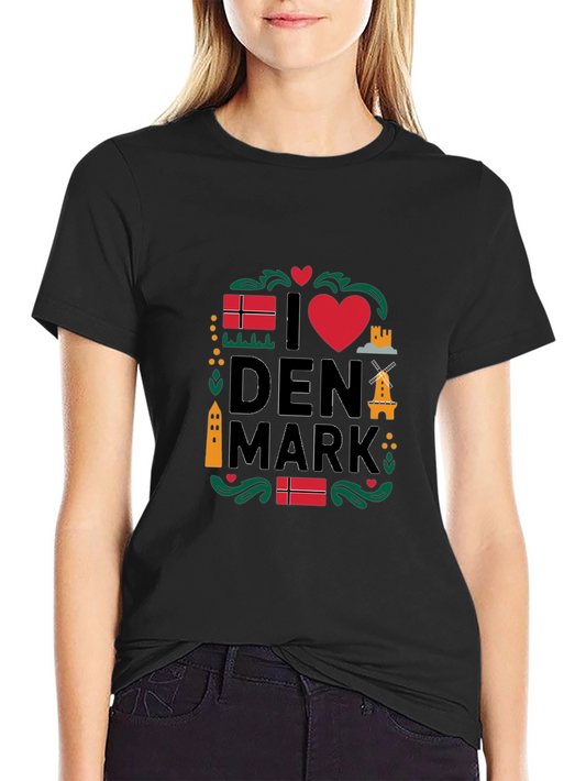 I Love Denmark T-Shirt - Danish Pride Tee