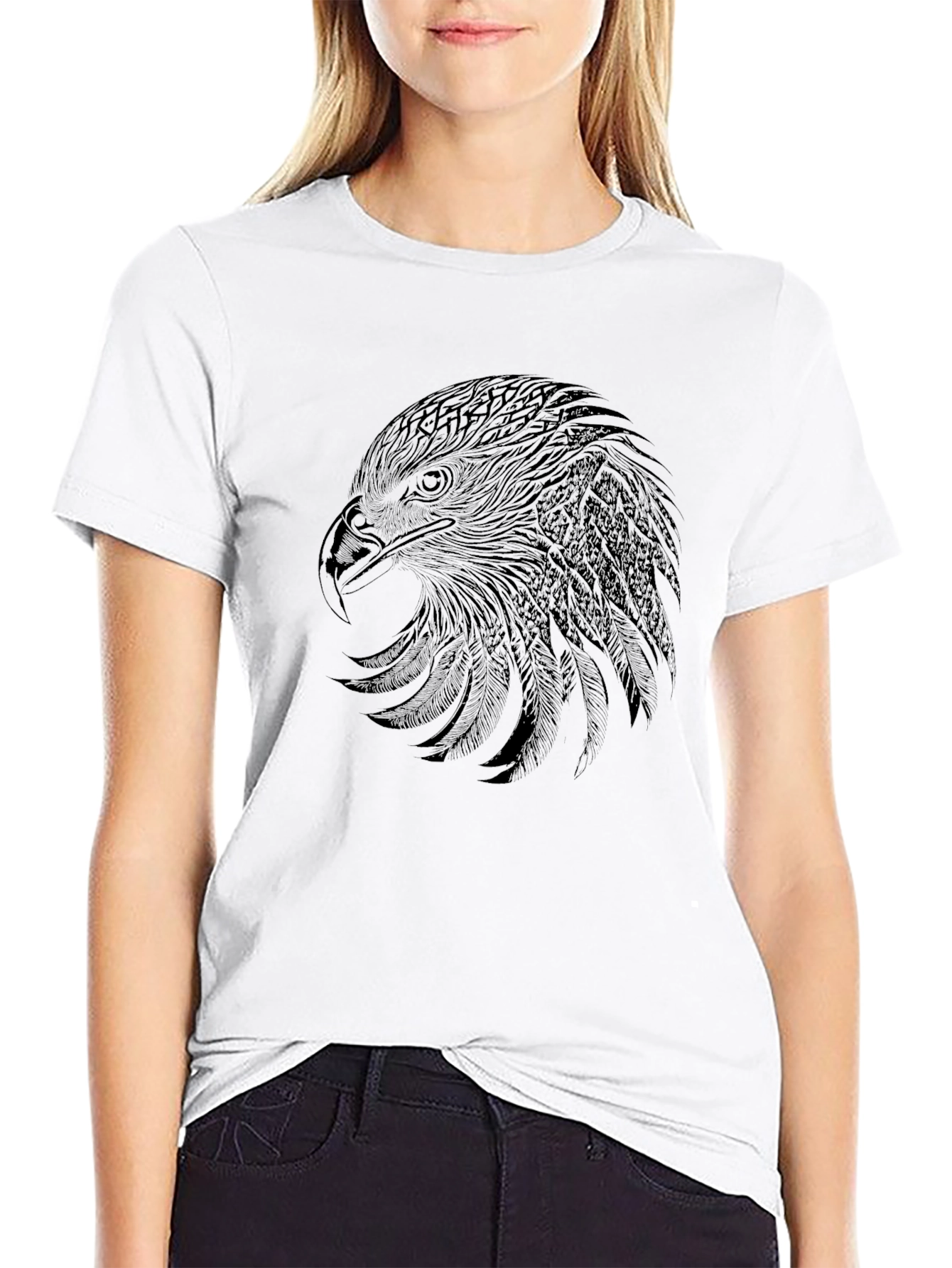 Black Eagle Graphic Tee - Mens Short Sleeve