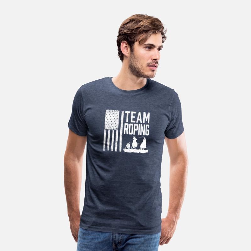 Team Roping - Patriotic Rodeo Cowboys - Distressed
