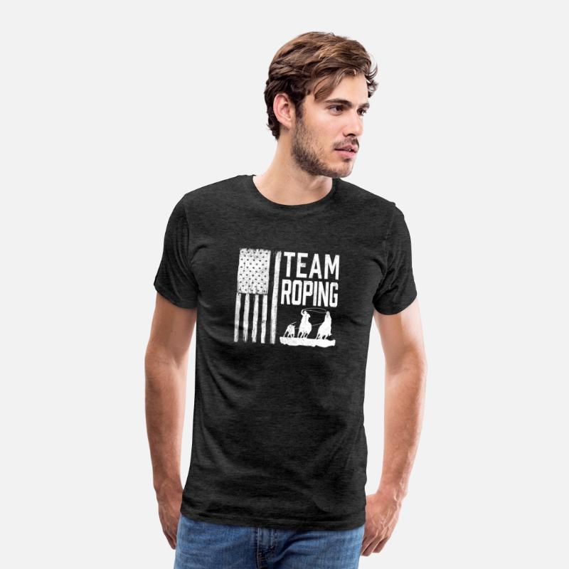 Team Roping - Patriotic Rodeo Cowboys - Distressed