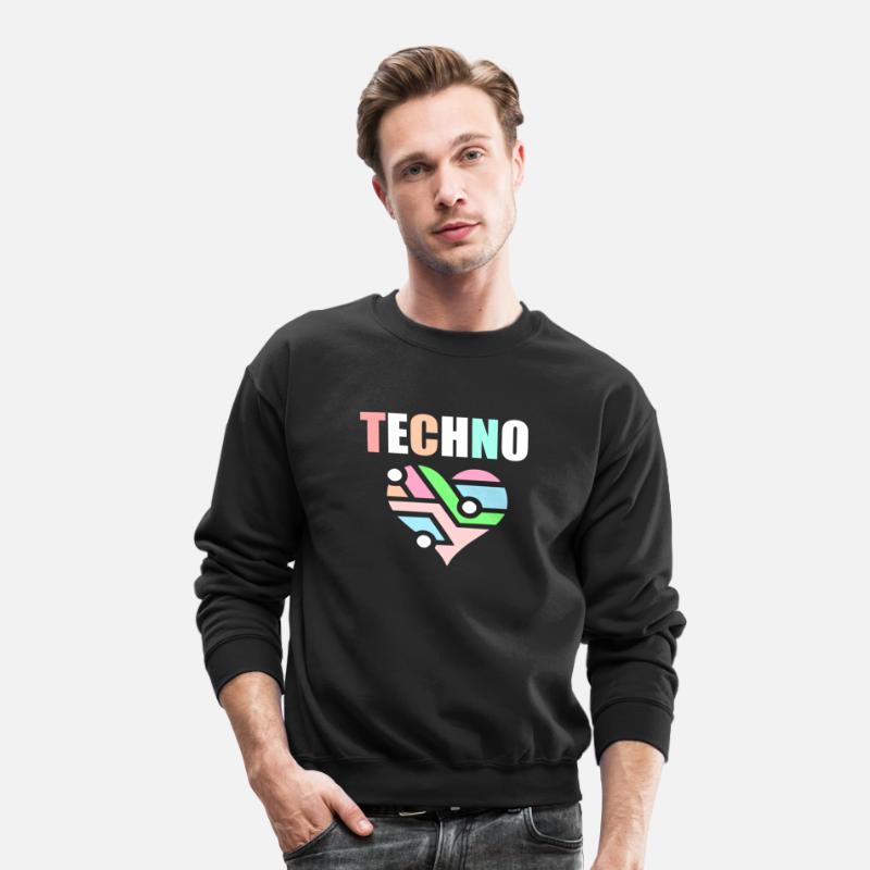 Techno bright heart logo