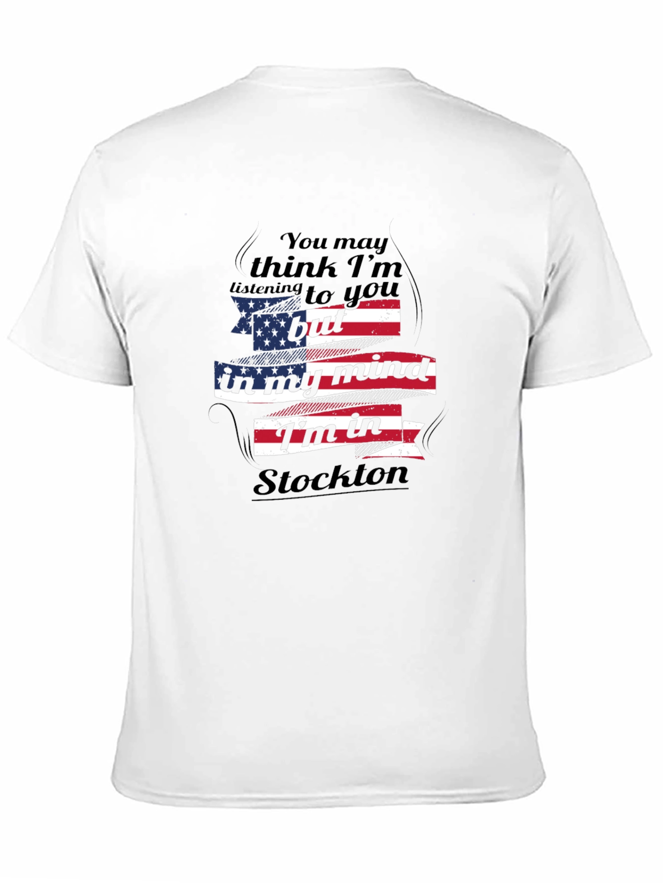 Stockton Mind T-Shirt - Patriotic USA Flag Design