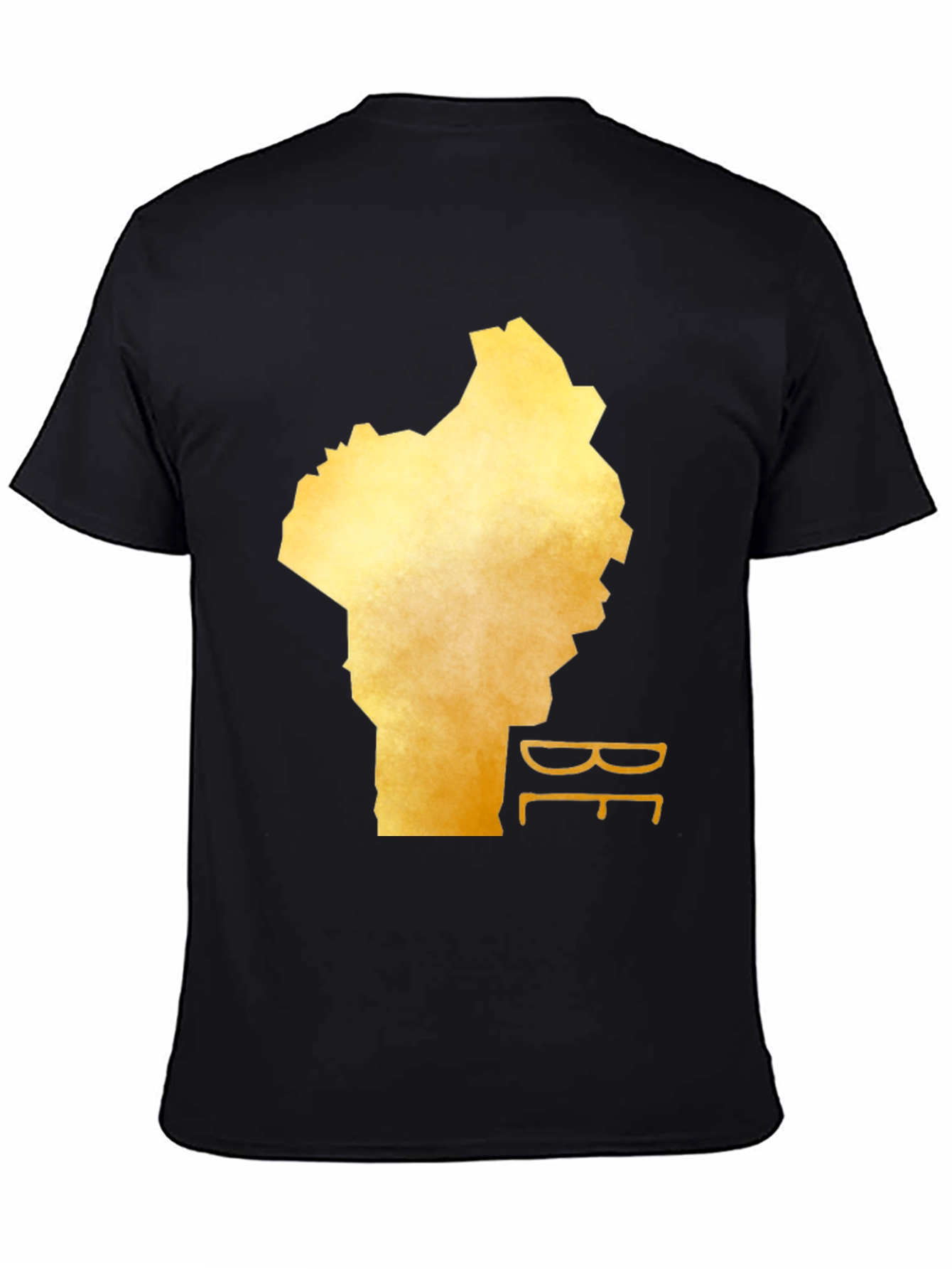 Benin Map T-Shirt - Black