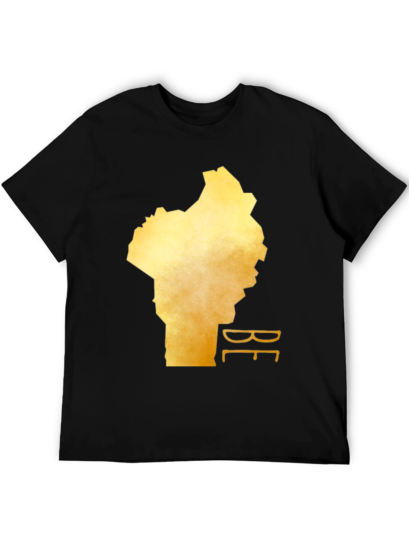 Benin Map T-Shirt - Black