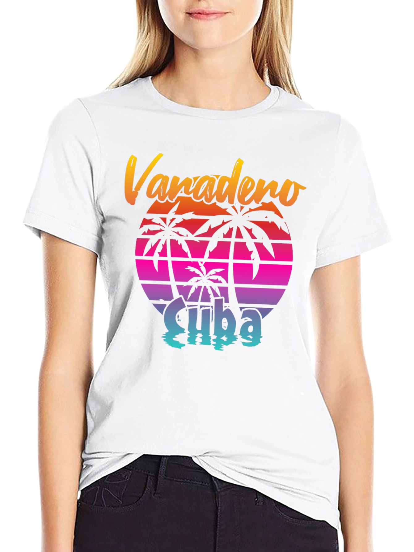 Varadero Cuba Retro Palm T-Shirt