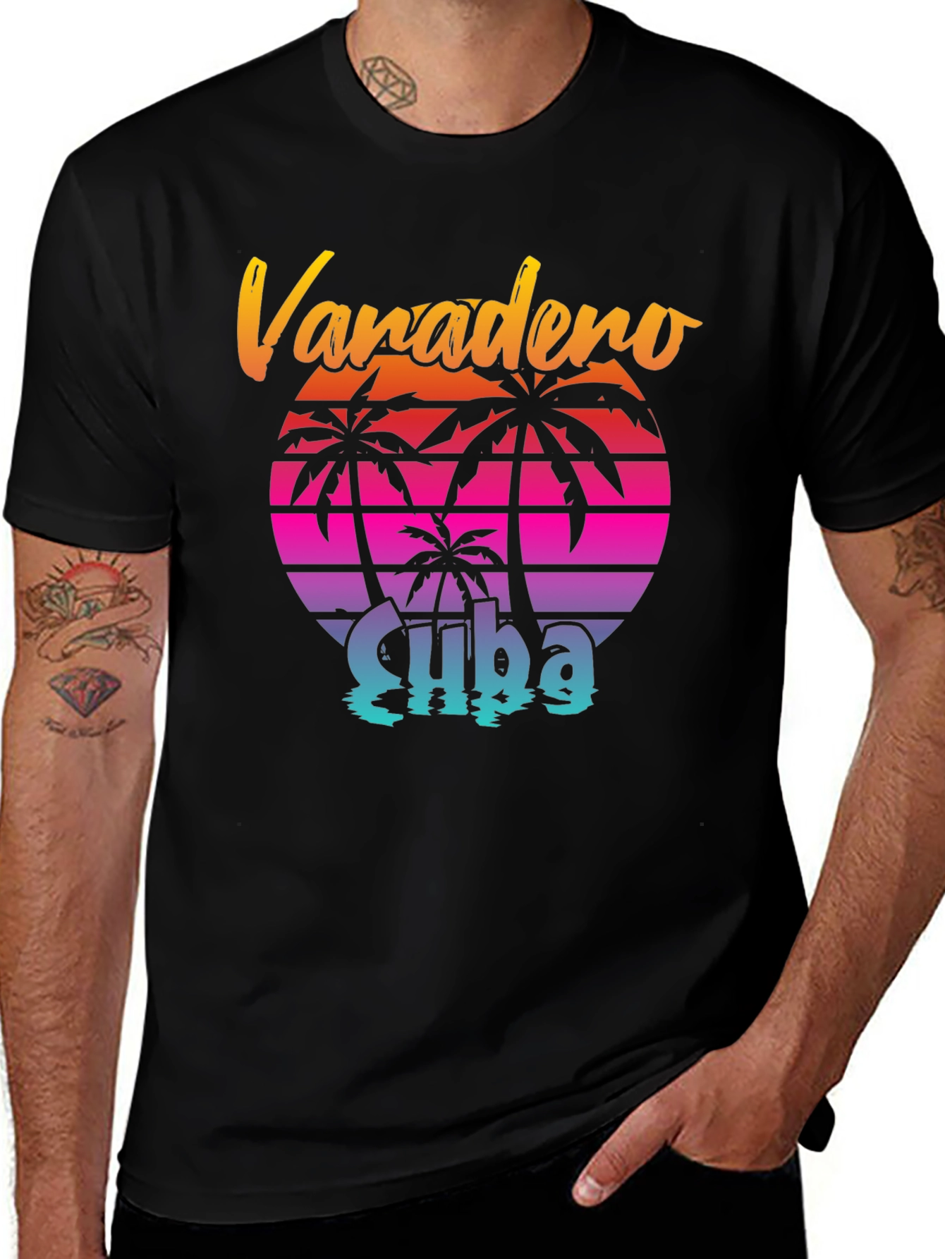 Varadero Cuba Retro Palm T-Shirt