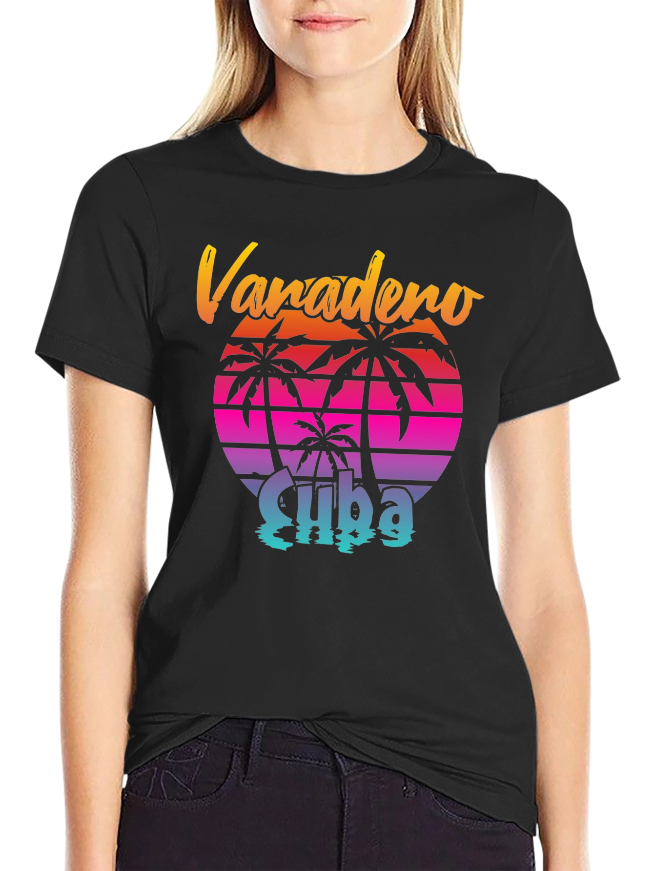 Varadero Cuba Retro Palm T-Shirt