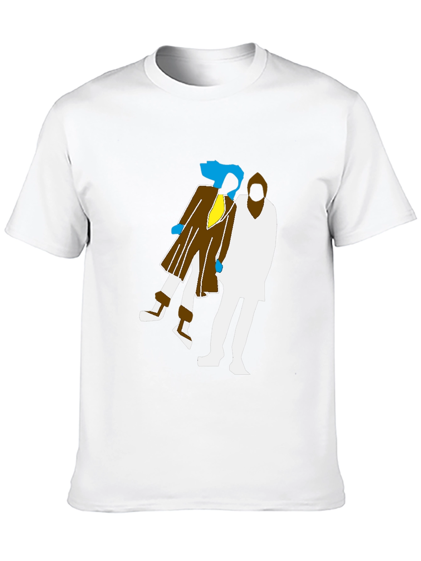 Retro Graphic Print Black T-Shirt