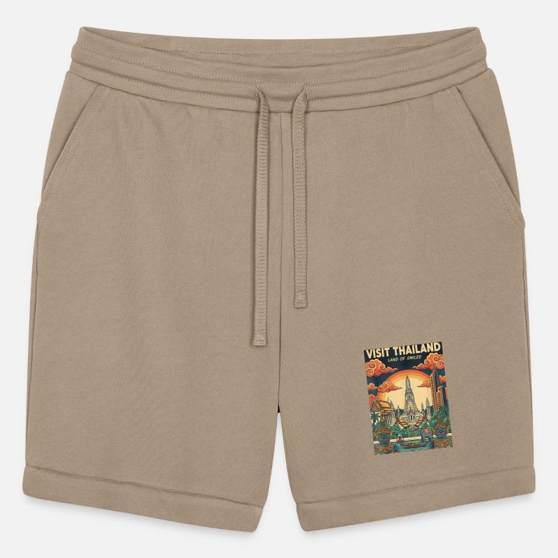 Thai Land of Smiles Sunset Illustration