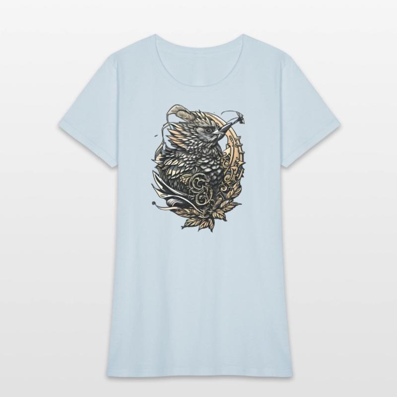 The Golden Gray Bird in a Golden Garland