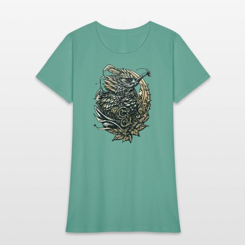 The Golden Gray Bird in a Golden Garland