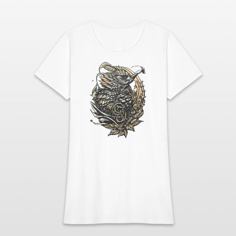 The Golden Gray Bird in a Golden Garland