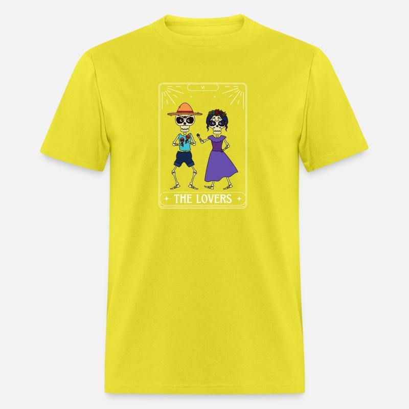 The Lovers Tarot Card Got Skeleton Skull Halloween