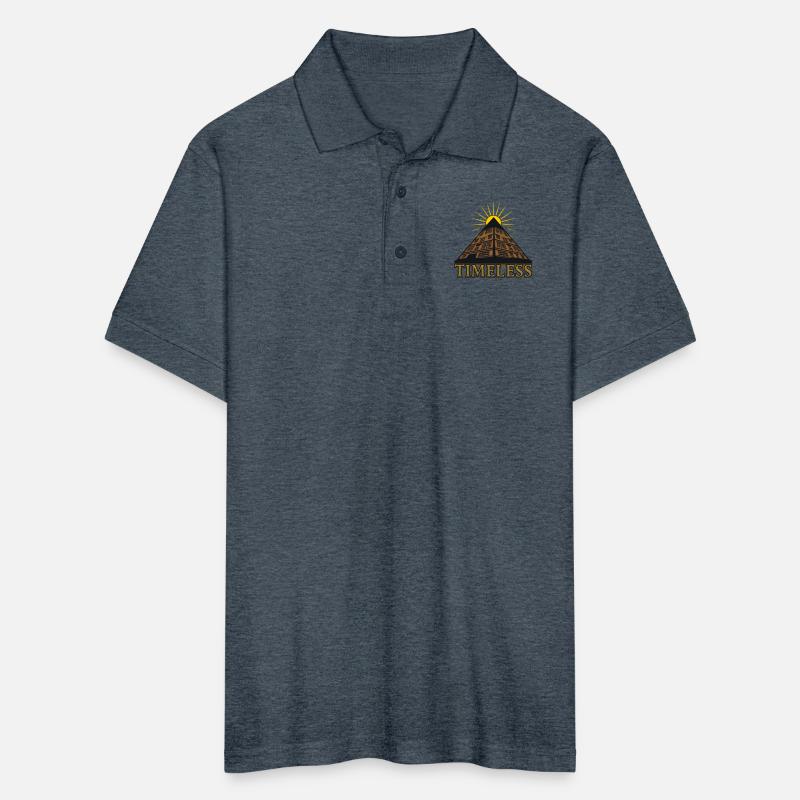 The silhouette of an ancient Egyptian pyramid