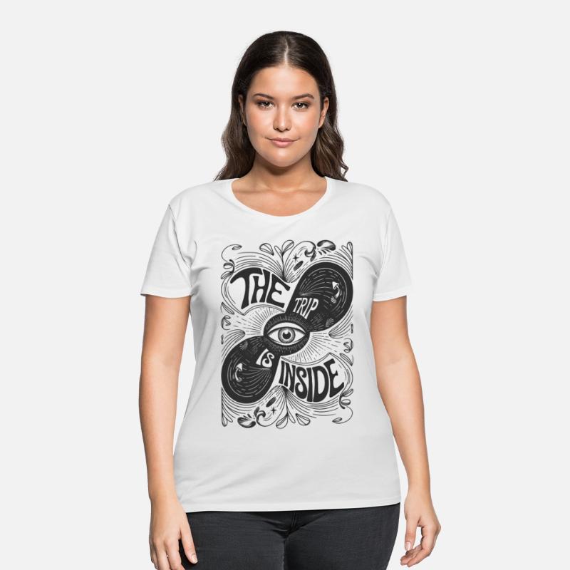 The Trip Is Inside Psychedelic Eye Design