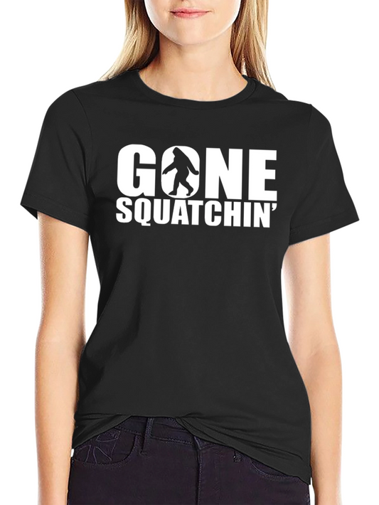 Gone Squatchin Graphic T-Shirt - Black