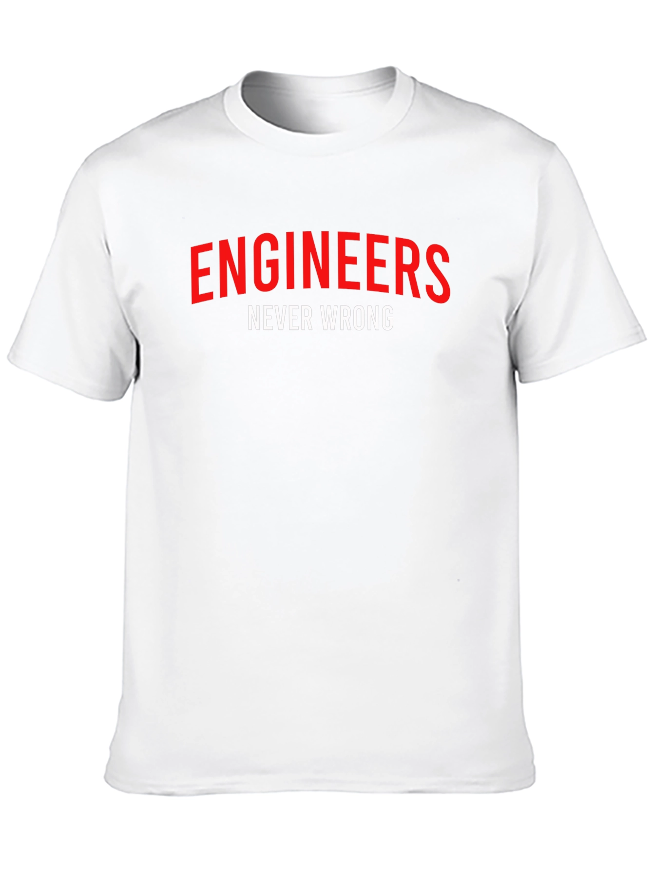 Engineers Never Wrong Black Graphic Tee