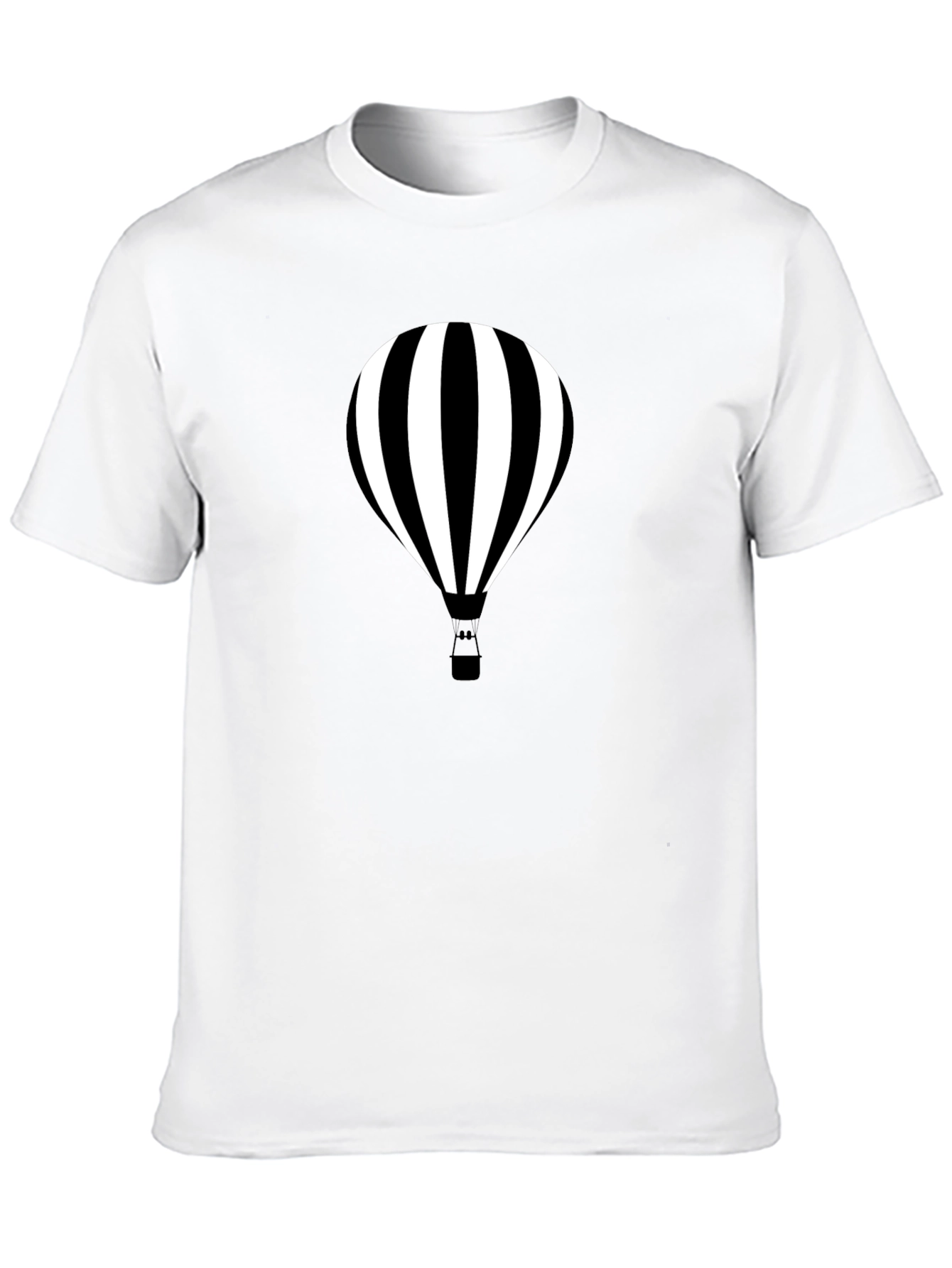 Striped Hot Air Balloon Graphic Tee