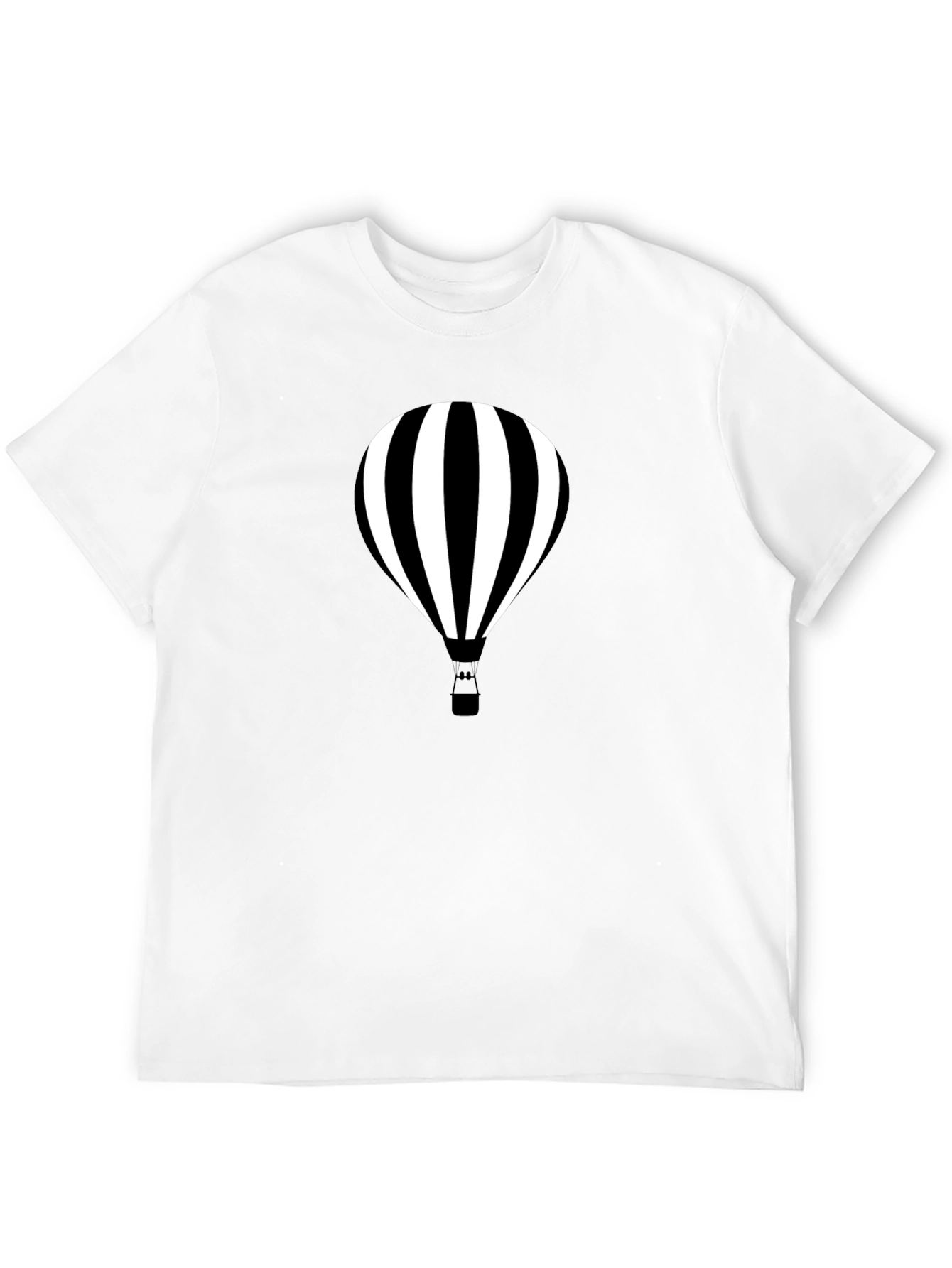Striped Hot Air Balloon Graphic Tee
