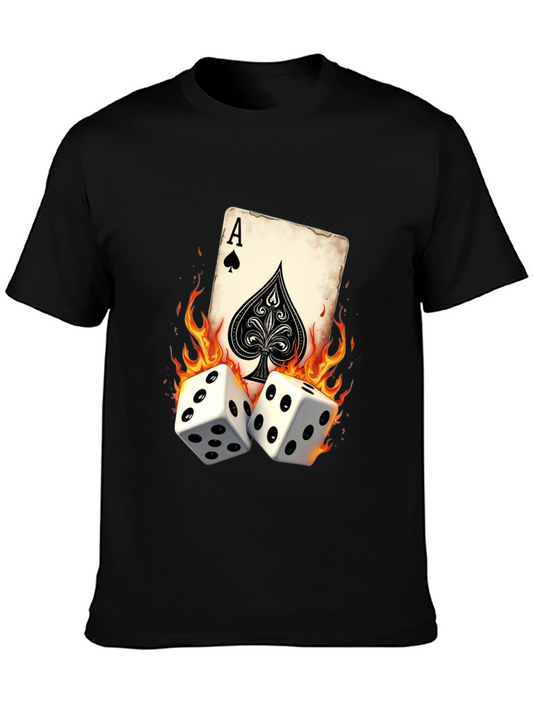 Ace of Spades Dice T-Shirt - Gambler Tee
