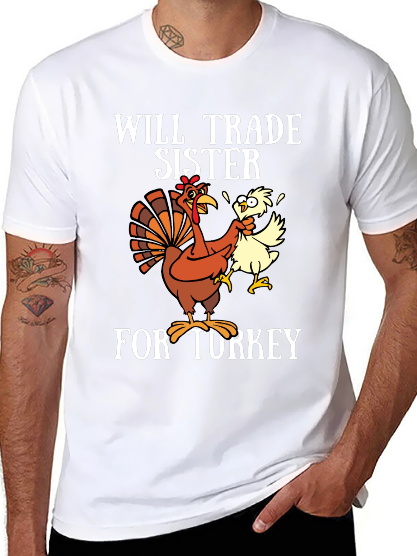 Will Trade Sister For Turkey T-Shirt - Thanksgiving