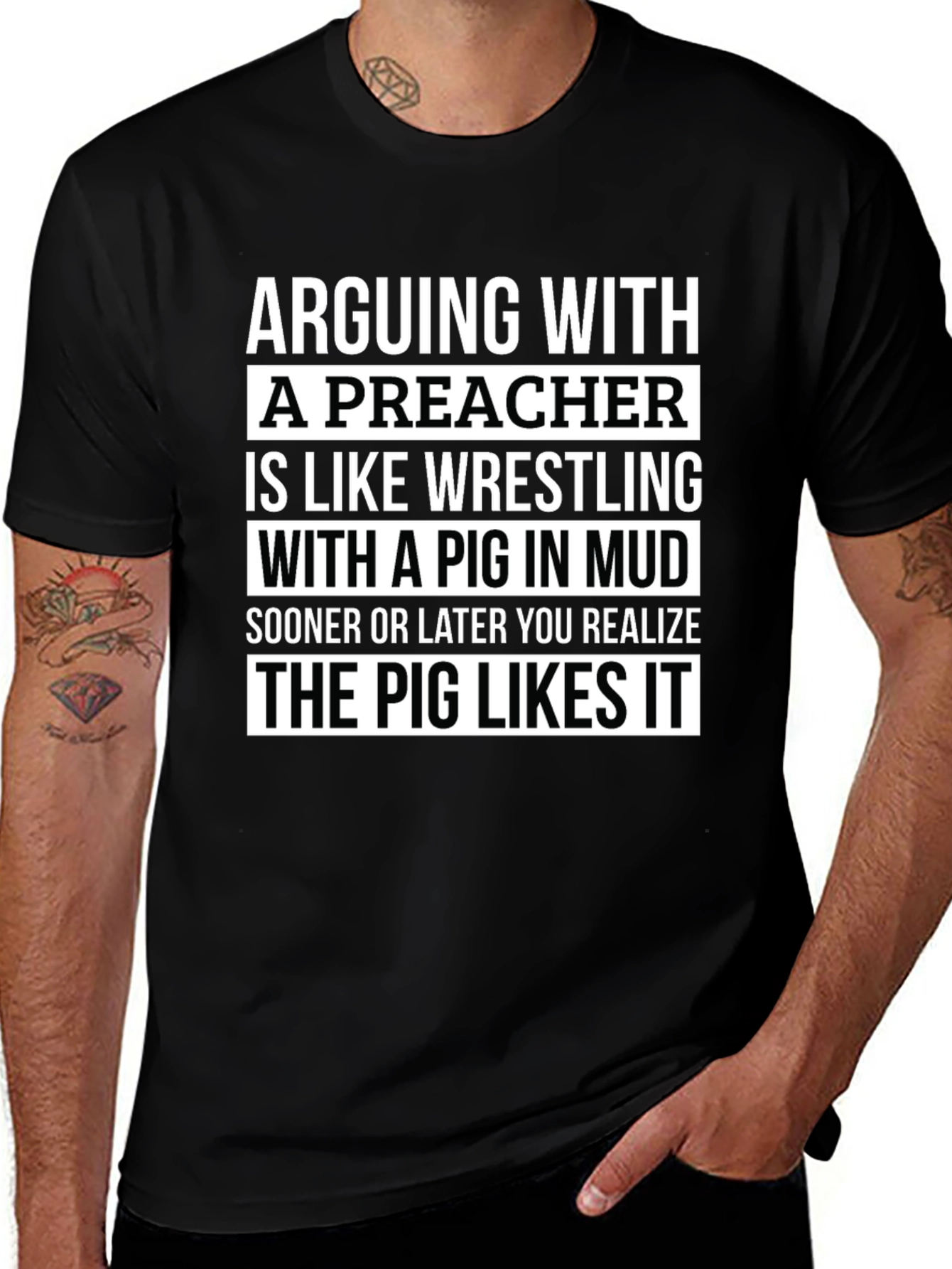 Arguing With A Preacher T-Shirt