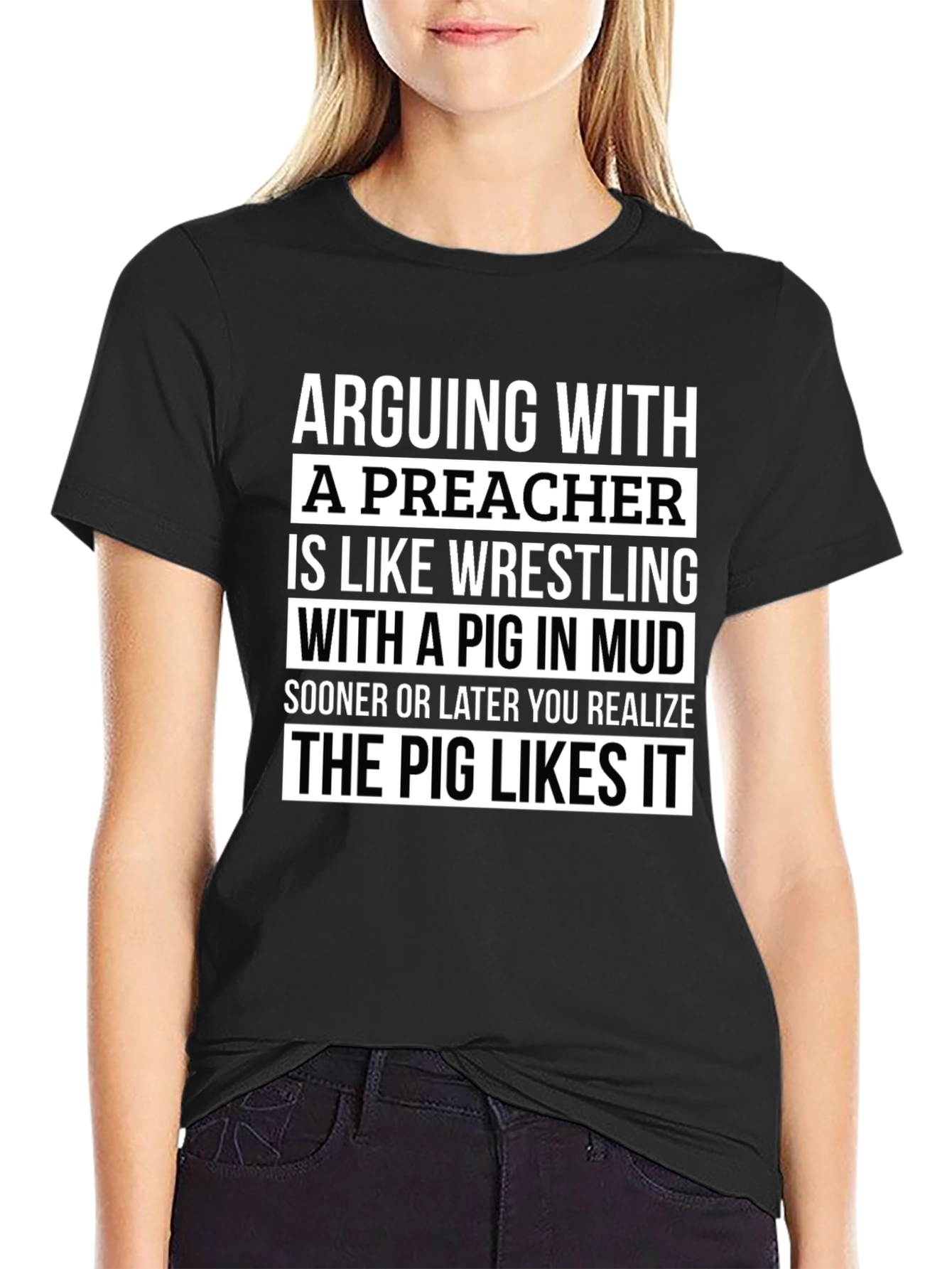 Arguing With A Preacher T-Shirt