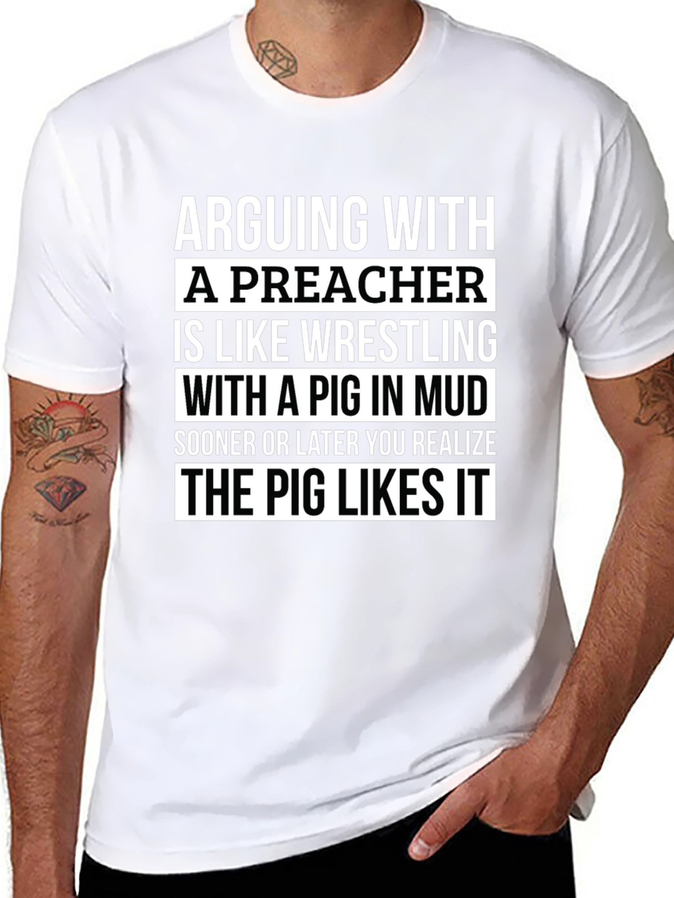 Arguing With A Preacher T-Shirt