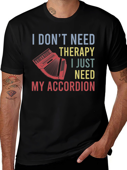 Accordion Therapy T-Shirt - Musician Gift