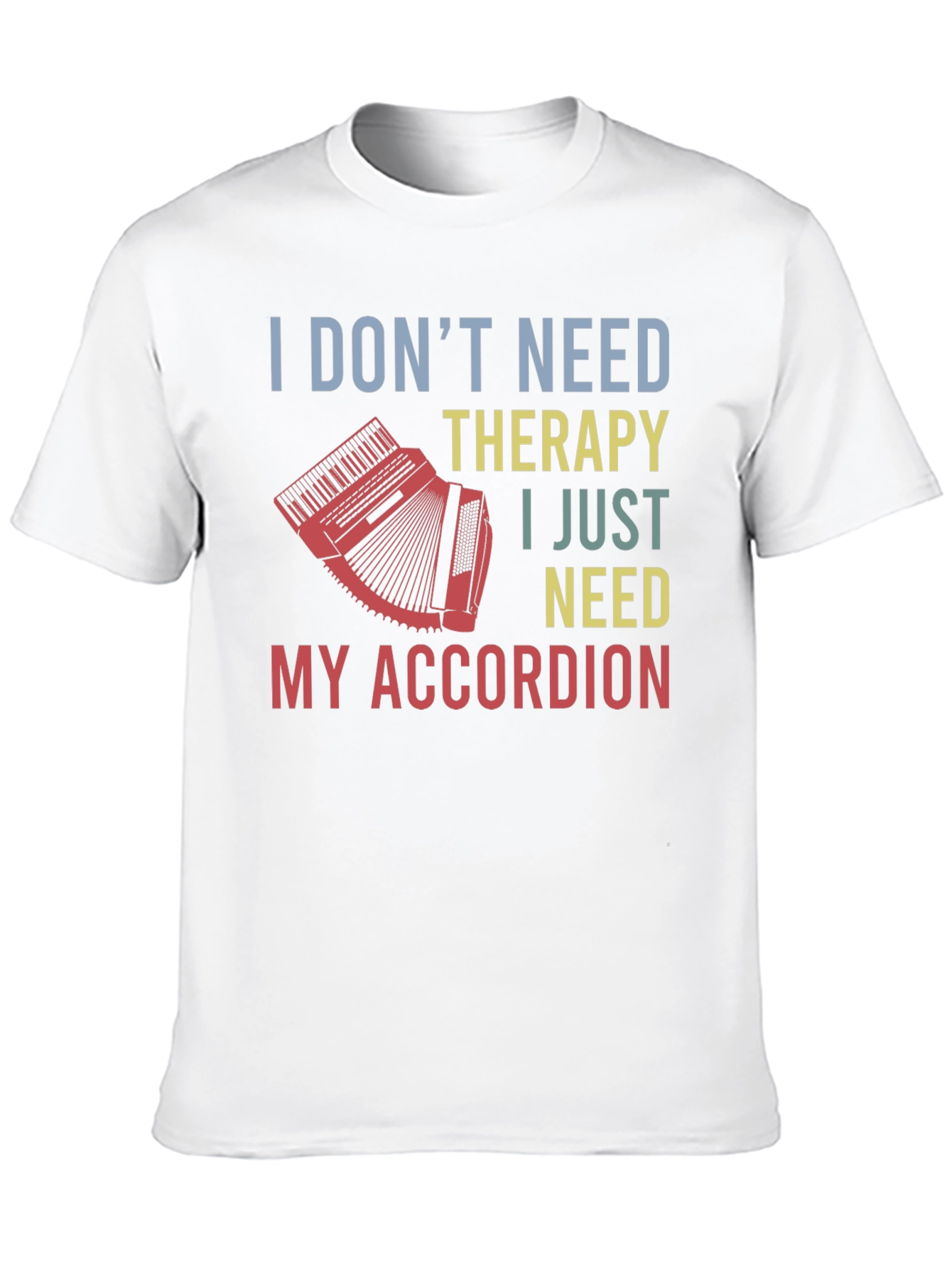 Accordion Therapy T-Shirt - Musician Gift